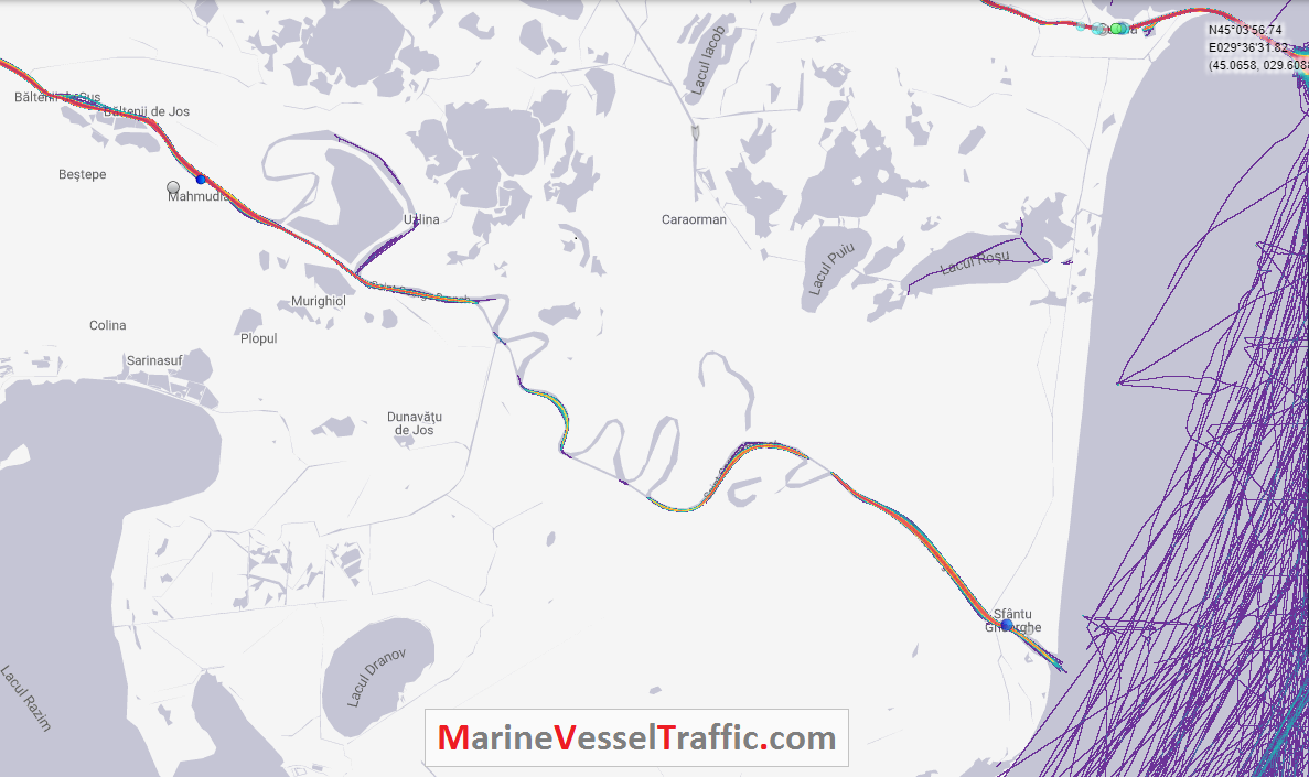 Live Marine Traffic, Density Map and Current Position of ships in SAINT GEORGE RIVER BRANCH